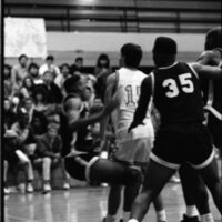 1991 Men's Basketball Action, Oregon Tech at EOSC 05