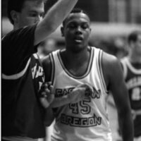1991 Men's Basketball Action, Willamette University at EOSC 03