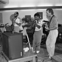 1988 Loso Hall, Groundbreaking Ceremony, Reception Band 05