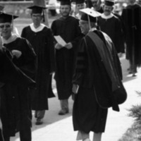 1979 Graduation, Faculty Walk 04