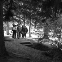 1983 Student Reception at President Dave Gilbert's House 08