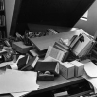 1978 Employee, Ralph Lewis' Office in Disarray 06