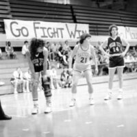 1988 Women's Basketball Action, Oregon Tech at EOSC 22