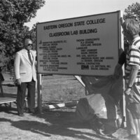 1988 Loso Hall, Groundbreaking Ceremony, Sign 12