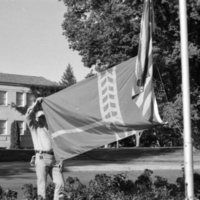 1979 Flags Being Hung 4