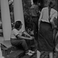 1984 Student Reception at President Gilbert's House 15