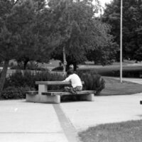 1985 Students, May Outdoor Candid Shots 30