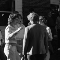 1983 Student Reception at President Dave Gilbert's House 13
