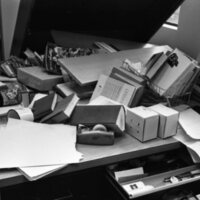 1978 Employee, Ralph Lewis' Office in Disarray 07