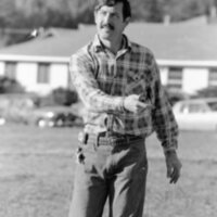 1987 Homecoming Bonfire Set-up 06