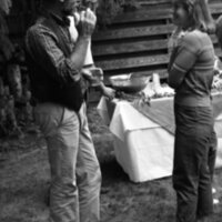 1984 Student Reception at President Gilbert's House 12