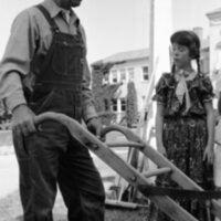 1987 Ackerman Elementary School, Pioneer Days, Farmer 04