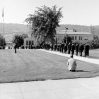 1969 Summer Graduation, Graduates Walk 02