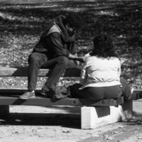 1985 Students, October Outdoor Candid Shots 03