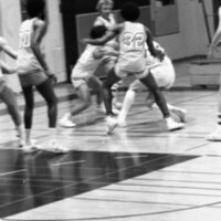1983 Men's Basketball, EOSC vs. Idaho State, Action 10