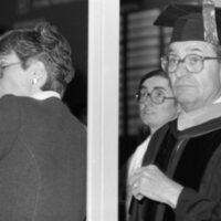 1985 Graduation, Faculty Walk 04