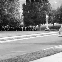 1975 Graduation, Faculty Walk 01