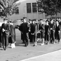 1975 Graduation, Graduates Walk 03