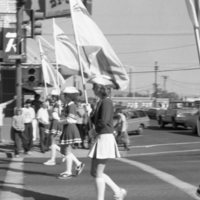 1981 Homecoming Parade, Cheerleaders 01