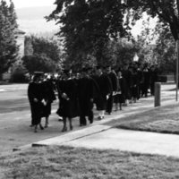 1980 Graduation, Graduates Walk 01