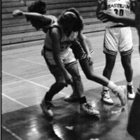 1991 Women's Basketball Action, Lewis &amp; Clark at EOSC 07
