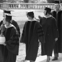1979 Graduation, Faculty Walk 02