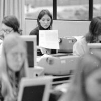 1974 Classroom, Typing 02