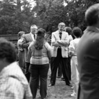1984 Student Reception at President Gilbert's House 17