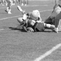 1991 Football, Alumni Game Action 04