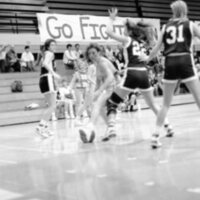 1988 Women's Basketball Action, Oregon Tech at EOSC 21