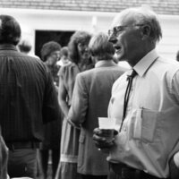 1984 School Begins, Faculty &amp; Staff Reception at President Gilbert's House 07