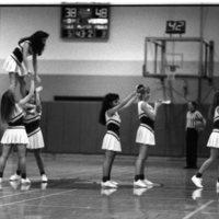 1991 Basketball, Willamette University at EOSC, Cheerleading 01
