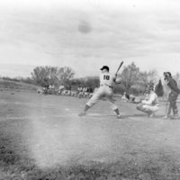 40's Baseball Action