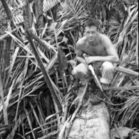 Fred Hill with Japanese Rifle 3