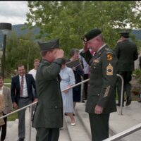 1991 ROTC Ceremony, First Salutes 01