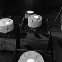 1977 Sculpture Class, Casting 06