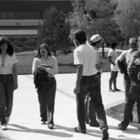 1985 Students, April Outdoor Candid Shots 19