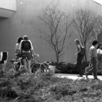 1985 Students, April Outdoor Candid Shots 11