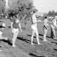 1981 Dorm Play Day &amp; Steak Fry, Water Balloons 07