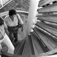 1976 Hoke Hall, Spiral Staircase 02
