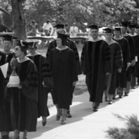 1979 Graduation, Faculty Walk 01