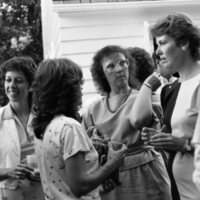 1984 School Begins, Faculty &amp; Staff Reception at President Gilbert's House 15
