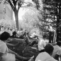 1968 Unidentified Guest Speaker, Outdoors 10