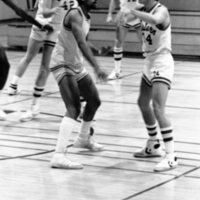 1983 Men's Basketball, EOSC vs. Idaho State, Action 29