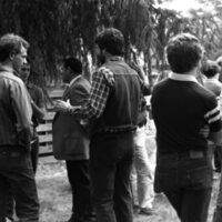 1984 Student Reception at President Gilbert's House 09