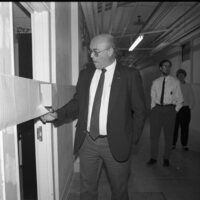 1991 Computer Center Open House, Ribbon Cutting 07