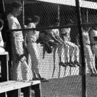 1985 Baseball Players, Dugout 01