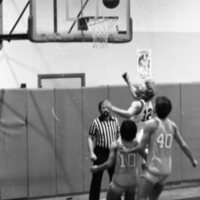 1983 Men's Basketball, EOSC vs. Idaho State, Action 08