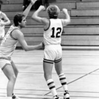1983 Men's Basketball, EOSC vs. Idaho State, Action 18