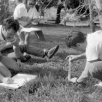 1987 Science, Biology Students in April 10